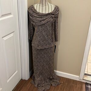 NWT MSK 2 Piece Skirt and Top Set Size Medium